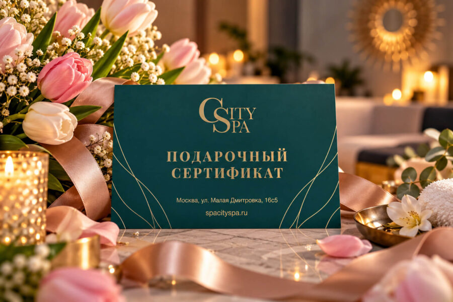 Акция на 8 марта. Скидки на сертификаты в спа